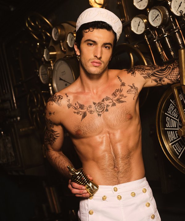 Le Male elixir in the machine room